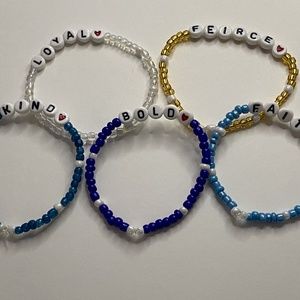 Bead Bracelets with positivity sold separately